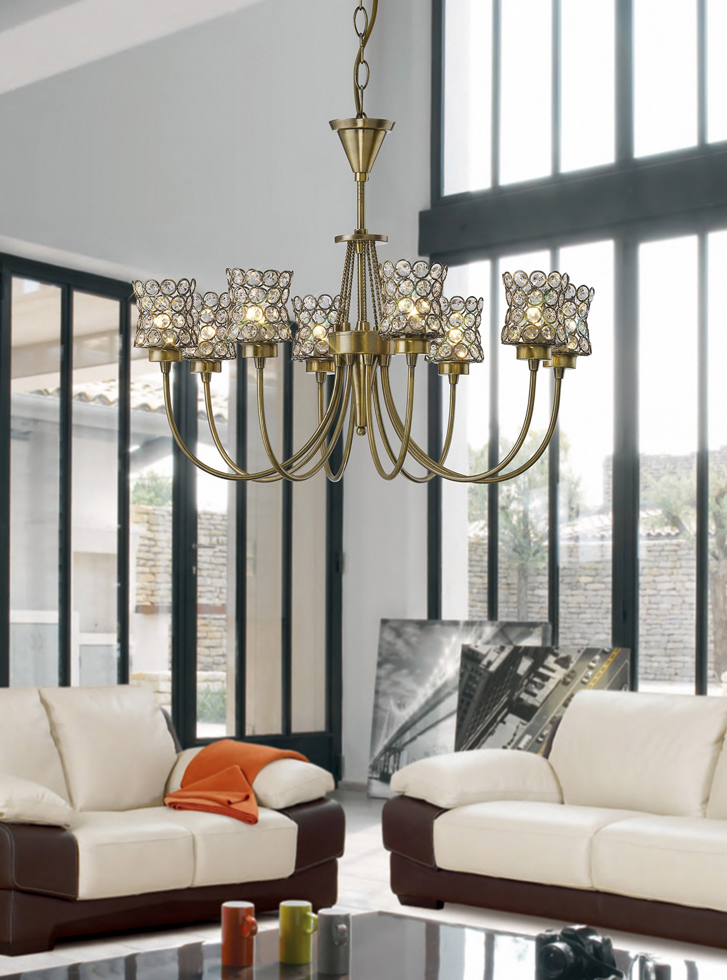 Nelson Crystal Ceiling Lights Diyas Multi Arm Crystal Fittings Nelson Crystal Ceiling Lights Diyas Multi Arm Crystal Fittings